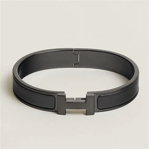 black hermes clip bracelet|authentic hermes bracelet.